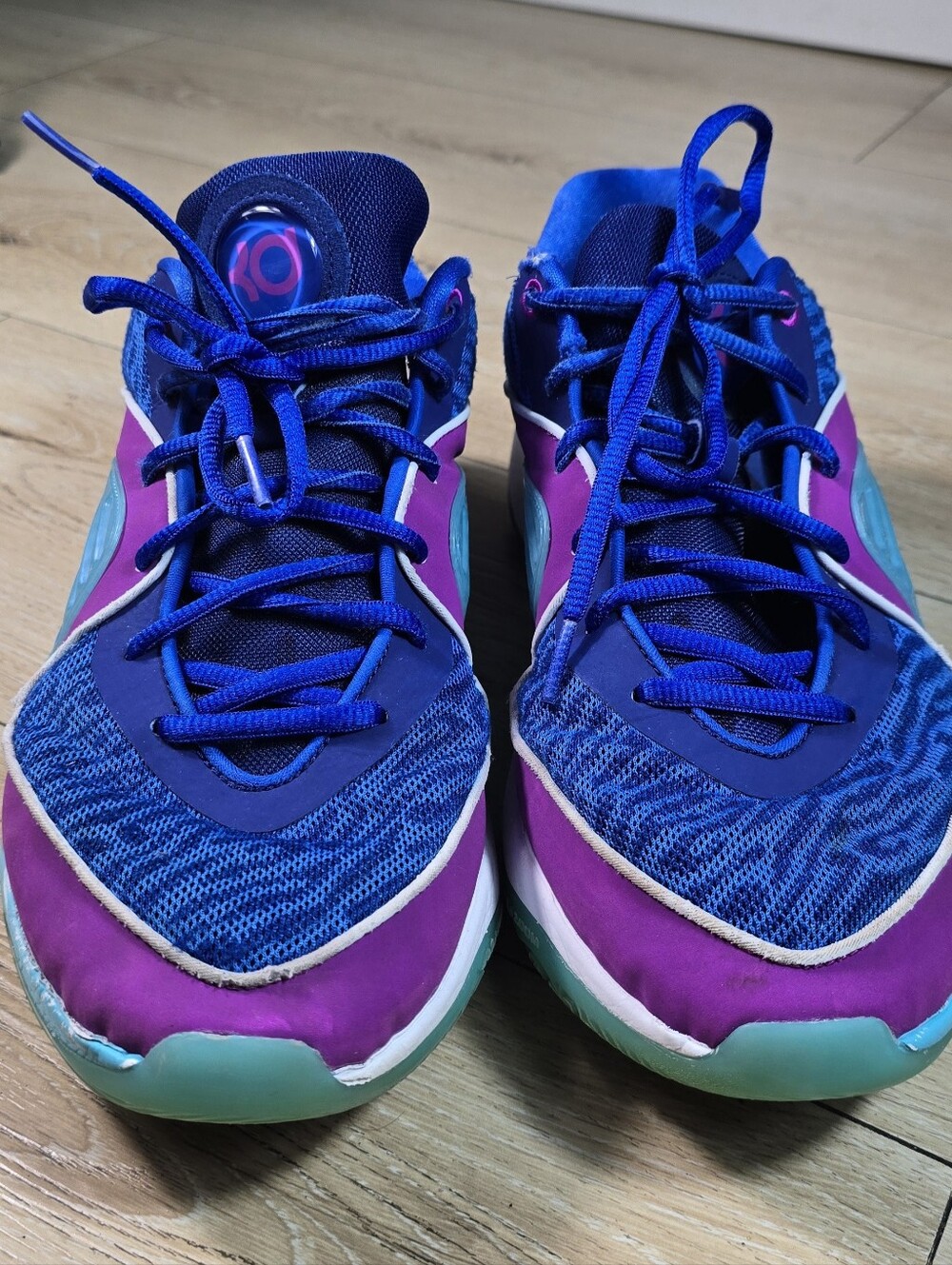 Nike KD 16 "Ready, Play" Men's Lace-Up Sneakers Blue, Purple.